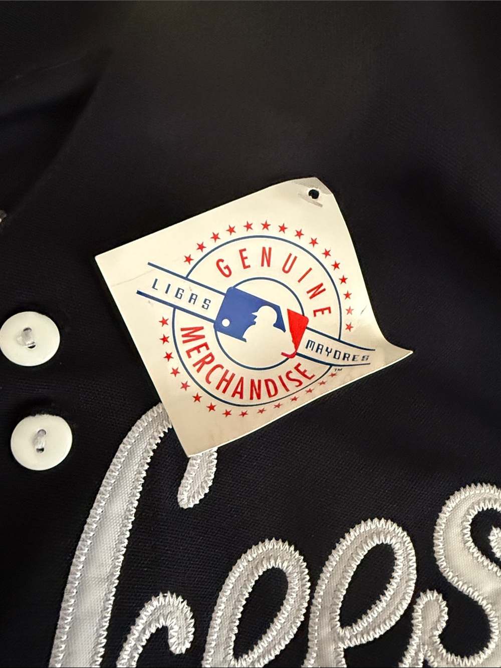 New York Yankees Black Button-Up Jersey - Picture 3 of 4